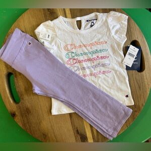 NWT Champion Sparkle Lavender Athletic Outfit